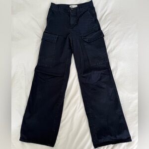 Zara cargo pants, Navy, fits size 2-4
